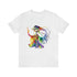 Rainbow Belly Dancer in Motion - Short Sleeve Tee Ash
